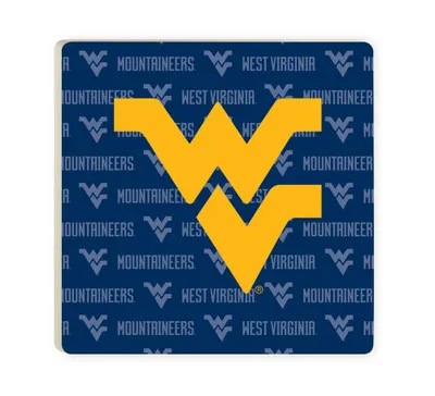  Wvu | West Virginia Pattern Single Coaster | Alumni Hall