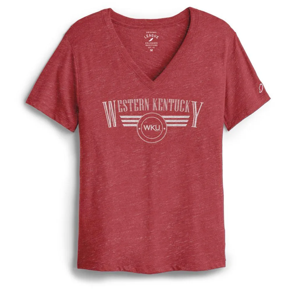 Wku | Western Kentucky League Intramural Captain's Wings V- Neck Tee Alumni Hall