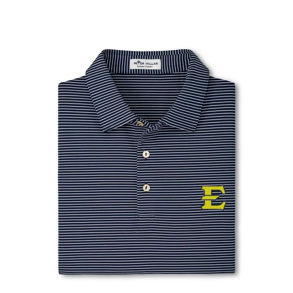 Bucs | Etsu Peter Millar Marlin Stripe Performance Polo Alumni Hall