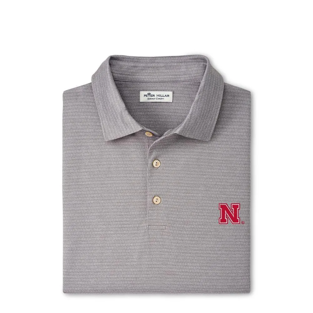 Huskers | Nebraska Peter Millar Groove Performance Polo Alumni Hall