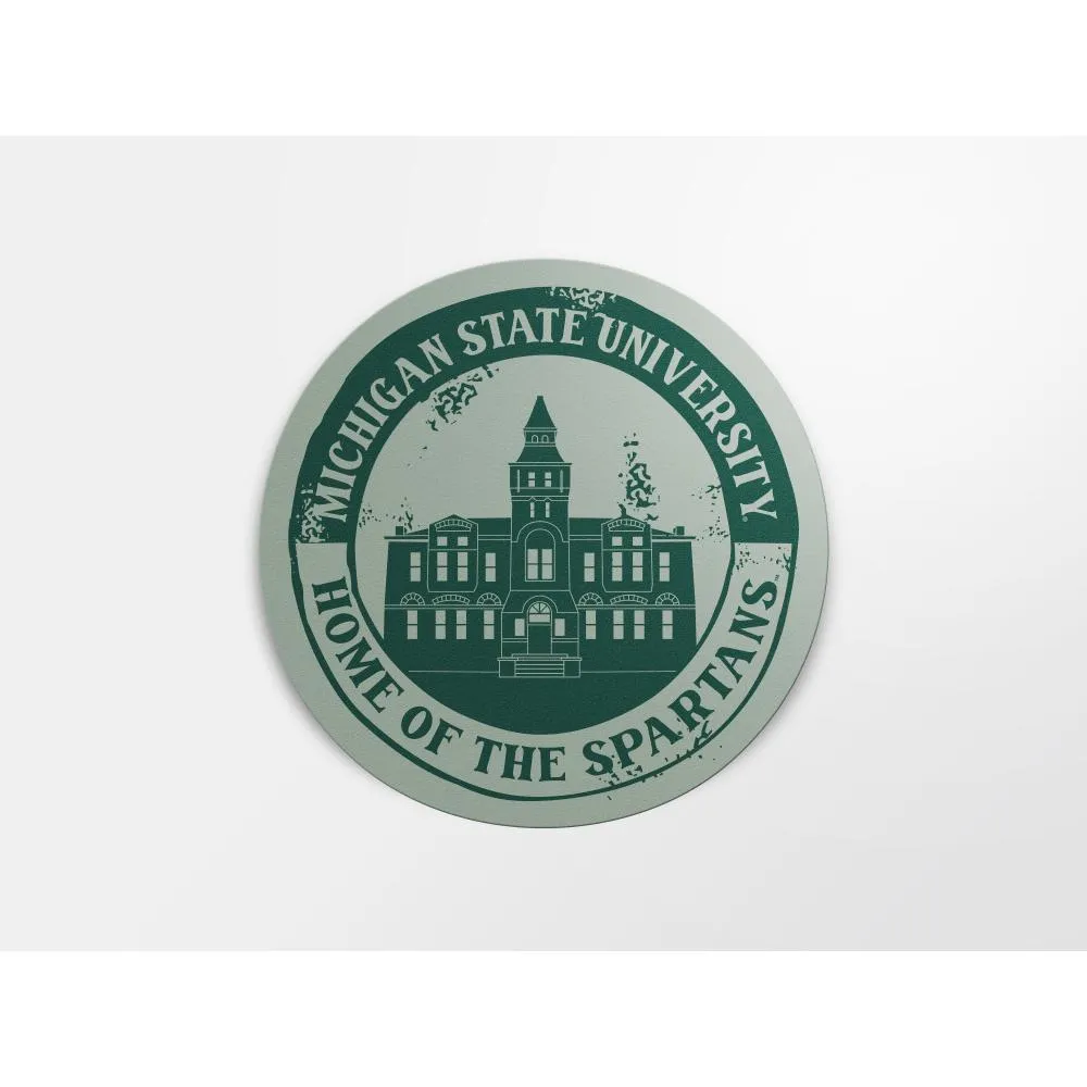  Spartans | Michigan State 4  Circle Landmark Decal | Alumni Hall