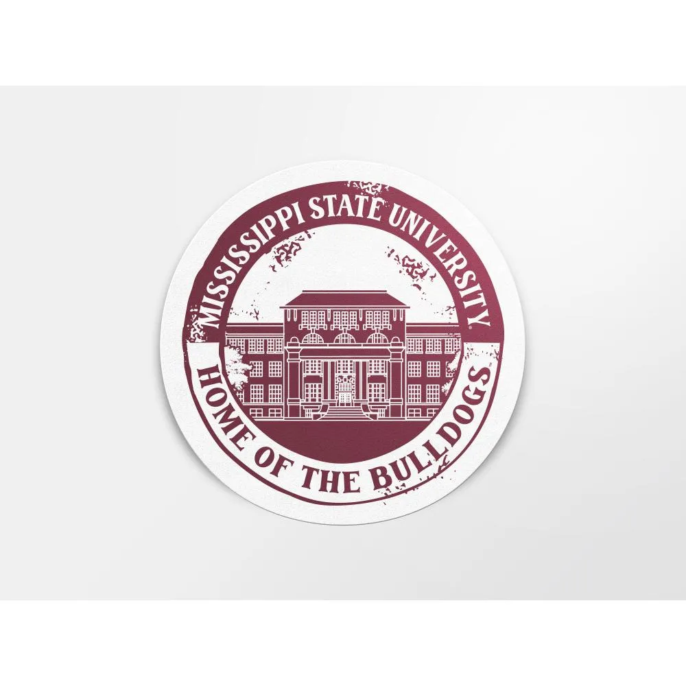  Bulldogs | Mississippi State 4  Circle Landmark Decal | Alumni Hall