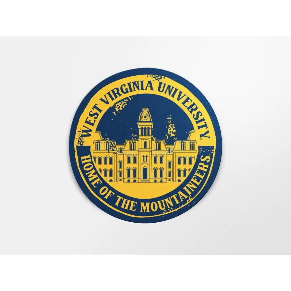  Wvu | West Virginia 4  Circle Landmark Decal | Alumni Hall