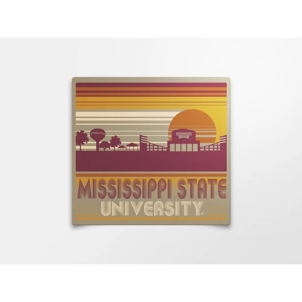  Bulldogs | Mississippi State 4  Cityscape Decal | Alumni Hall