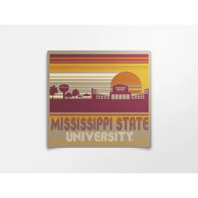  Bulldogs | Mississippi State 4  Cityscape Decal | Alumni Hall