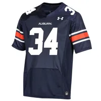 Aub | Auburn Under Armour Youth # 34 Replica Football Jersey Alumni Hall