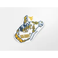  Wvu | West Virginia 4  All Over State Decal | Alumni Hall