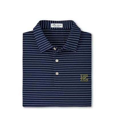 ETSU Peter Millar Crafty Stripe Performance Polo