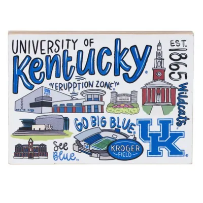  Cats | Kentucky Icon 7  X 5  Block | Alumni Hall