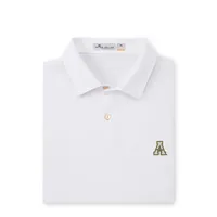 App | Appalachian State Peter Millar Featherweight Melange Polo Alumni Hall