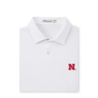 Huskers | Nebraska Peter Millar Featherweight Melange Polo Alumni Hall