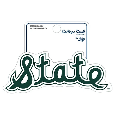 Michigan State Vault Script State Decal