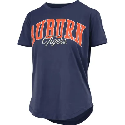 Aub | Auburn Pressbox Women's Santana Jersey Rounded Bottom Tee Alumni Hall