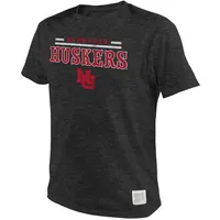 Huskers | Nebraska Vault Stripe Straight Short Sleeve Tee Alumni Hall