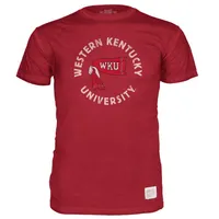 Wku | Western Kentucky Vault Circle Oil Wash Short Sleeve Tee Alumni Hall