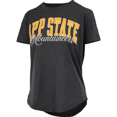 App | Appalachian State Pressbox Women's Santana Jersey Rounded Bottom Tee Alumni Hall