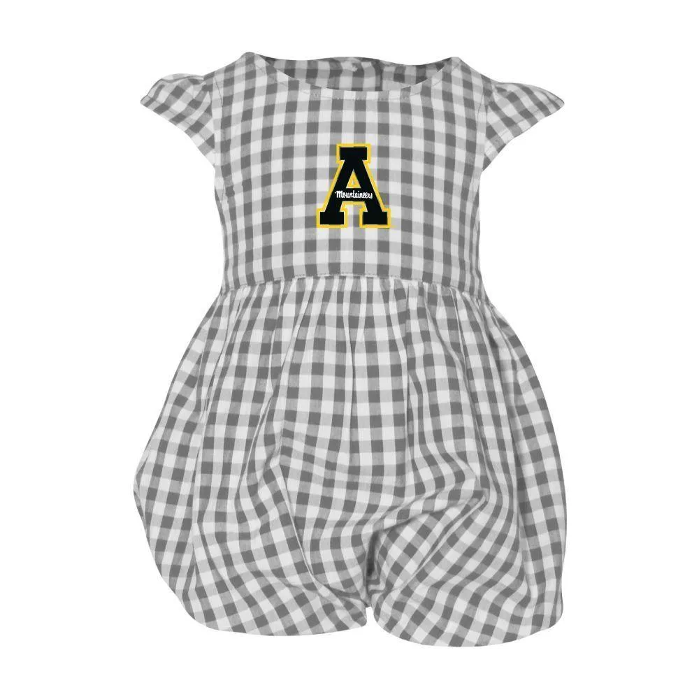 App | Appalachian State Garb Infant Gingham Cara Onesie Alumni Hall