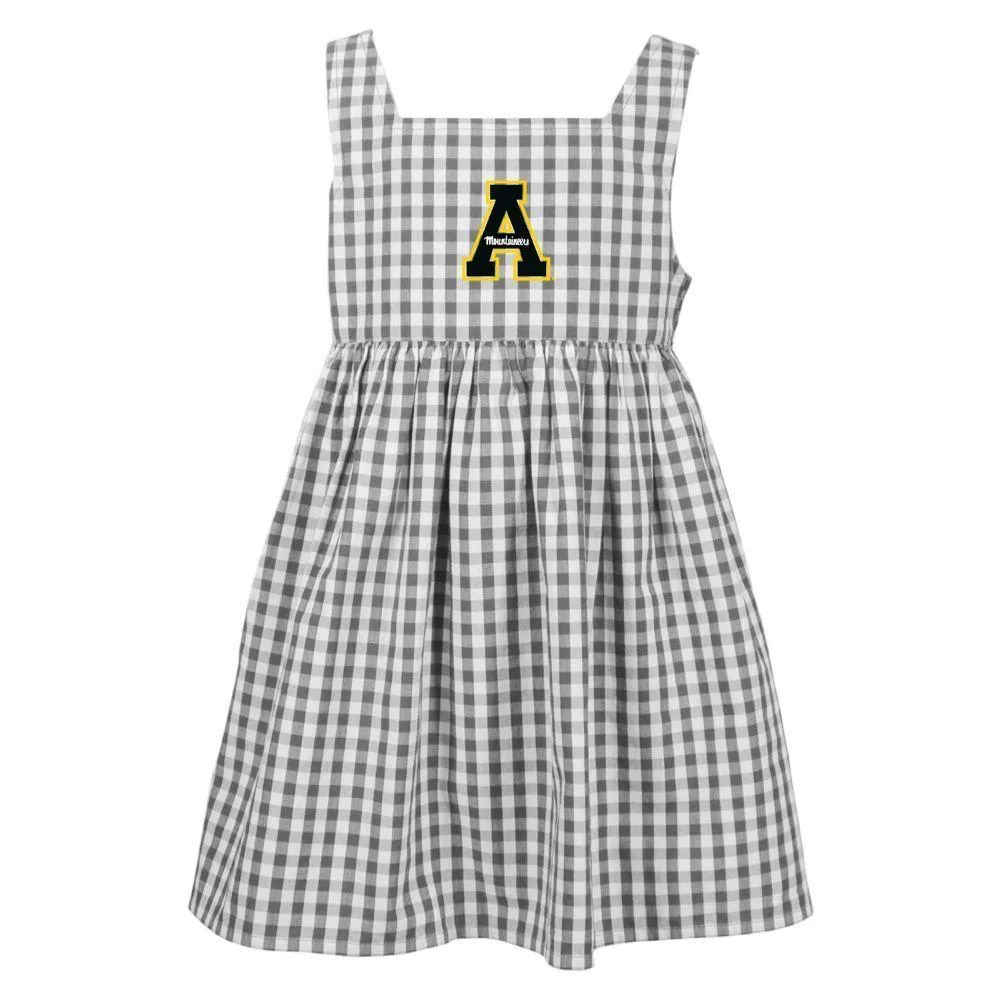 App | Appalachian State Garb Toddler Gingham Cara Dress Alumni Hall