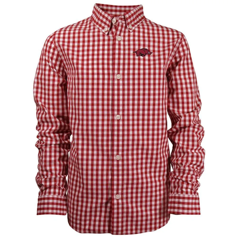 Razorbacks | Arkansas Garb Toddler Gingham Lucas Button Down Alumni Hall