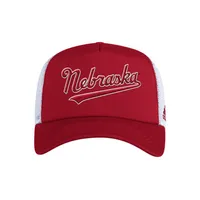  Huskers | Nebraska Adidas Foam ' Nebraska ' Script Trucker Hat | Alumni Hall