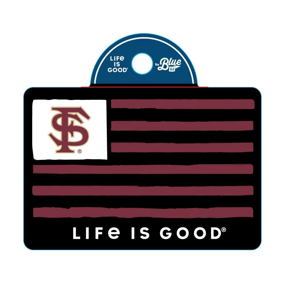  Fsu | Florida State Life Is Good Flag Decal | Alumni Hall