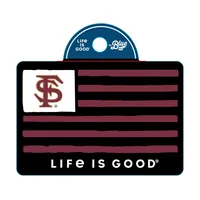  Fsu | Florida State Life Is Good Flag Decal | Alumni Hall