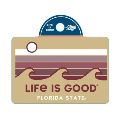  Fsu | Florida State Life Is Good Horizon Wave Decal | Alumni Hall