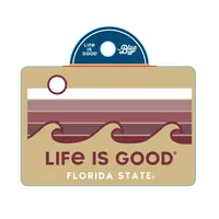  Fsu | Florida State Life Is Good Horizon Wave Decal | Alumni Hall