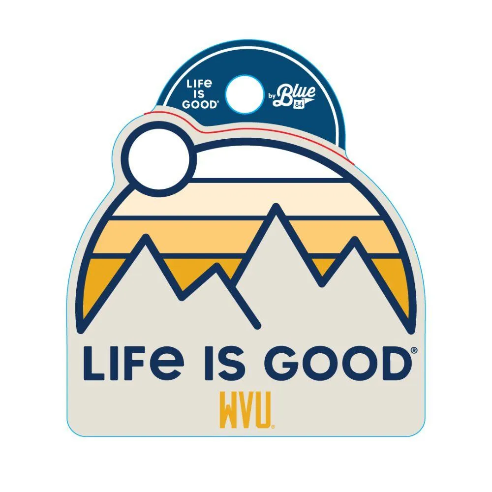  Wvu | Wvu Life Is Good Mountain Decal | Alumni Hall