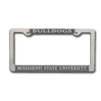  Bulldogs | Mississippi State Bulldogs Pewter License Plate Frame | Alumni Hall