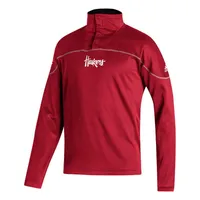 Huskers | Nebraska Adidas Stadium Knit 1/4 Zip Pullover Alumni Hall