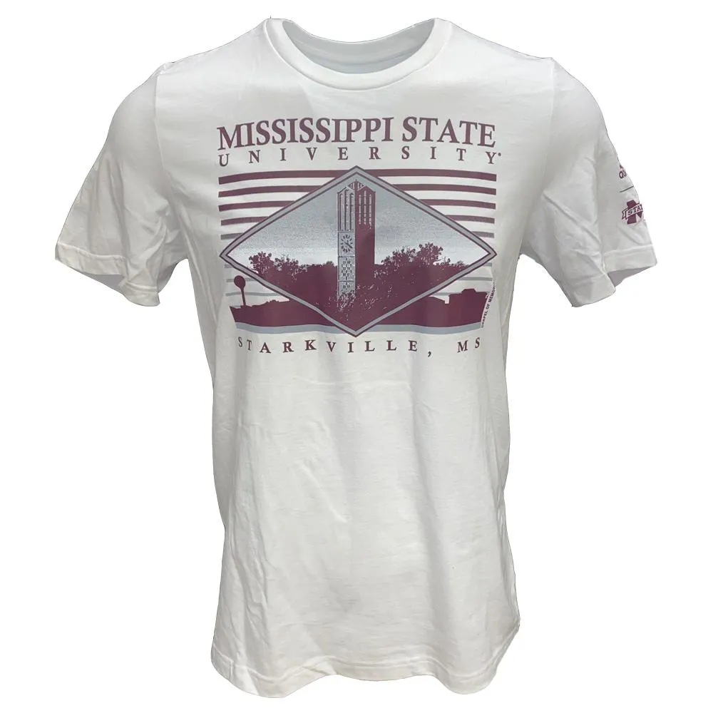 Bulldogs | Mississippi State Adidas Seasonal Sunset Short Sleeve Tee Alumni Hall