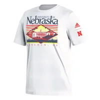 Huskers | Nebraska Adidas Seasonal Sunset Short Sleeve Tee Alumni Hall