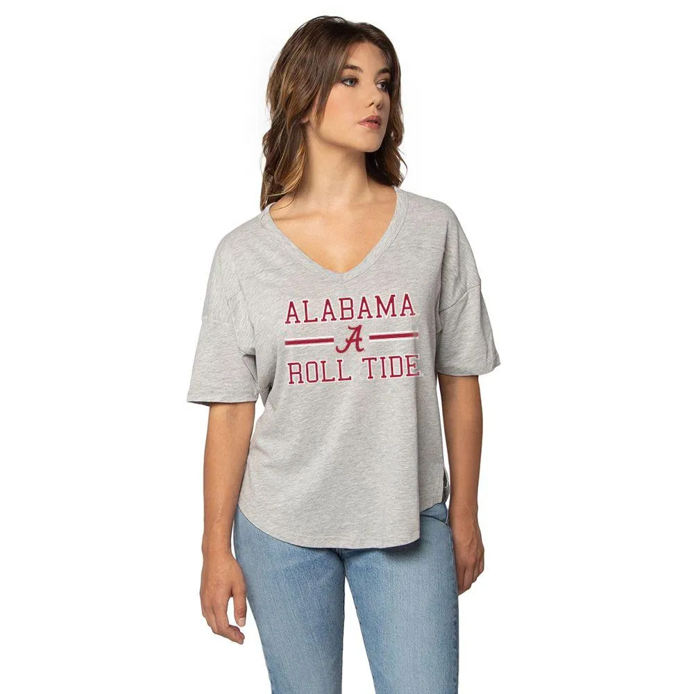 Bama | Alabama University Girl Happy Stadium Stack Tee Alumni Hall