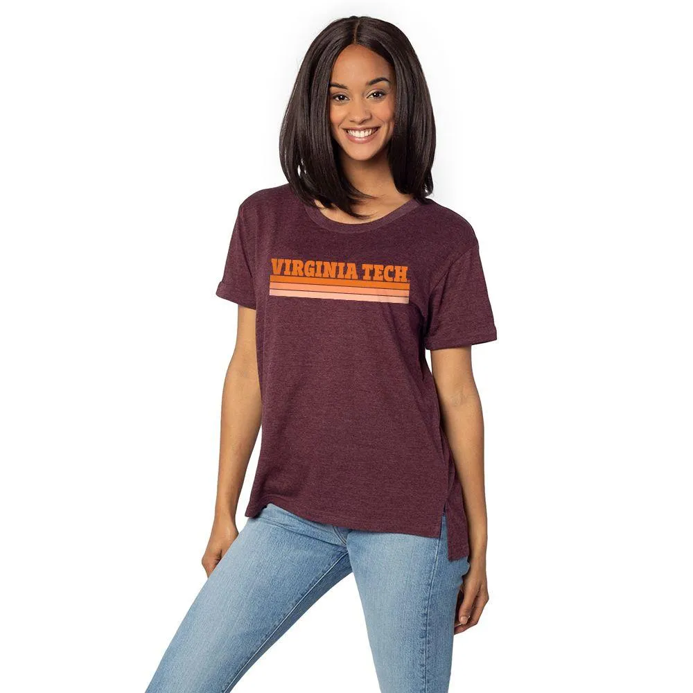 Hokies | Virginia Tech University Girl Must Have Block Fade Tee Alumni Hall