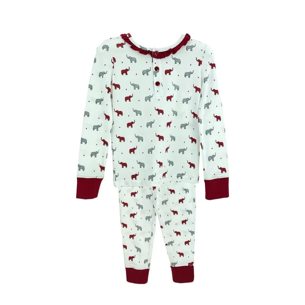 Ahs | Ishtex Toddler Girl's Elephant Pj Set Alumni Hall