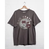 Bulldogs | Mississippi State Livy Lu Women's Helmet Circle Thrifted Tee Alumni Hall