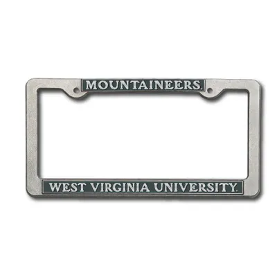  Wvu | West Virginia Mountaineers Pewter License Plate Frame | Alumni Hall