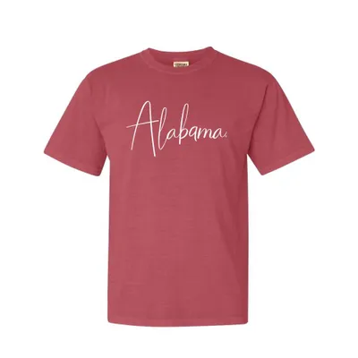 Bama | Alabama Summit Large Script Comfort Colors Tee Alumni Hall