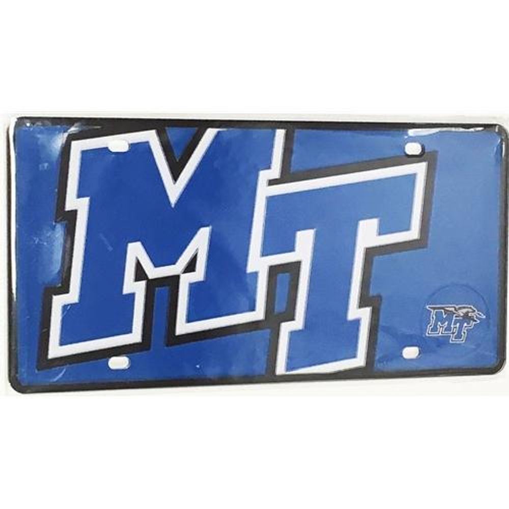  Mtsu License Plate Mega Logo