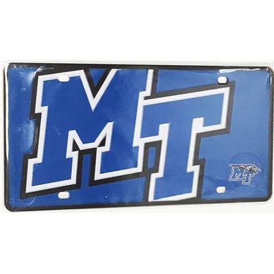  Mtsu License Plate Mega Logo