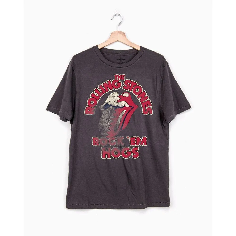 Razorbacks | Arkansas Livy Lu Women's The Rolling Stones Rock Em ' Hogs Thrifted Tee Alumni Hall