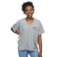 Bulldogs | Mississippi State Zoozatz Women's Boxy Crop Arch Laurel Logo Tee Alumni Hall