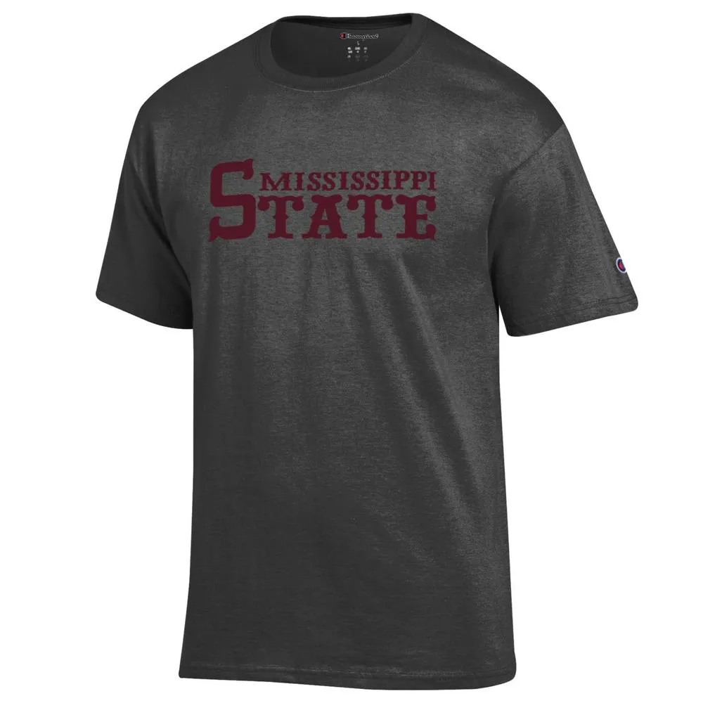 Bulldogs | Mississippi State Champion Baseball Font Tee Alumni Hall