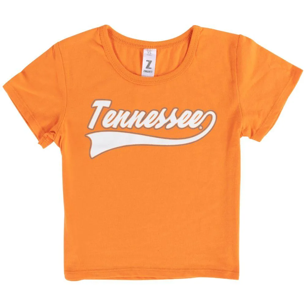 Vols | Tennessee Zoozatz Youth Crop Short Sleeve Tee Alumni Hall