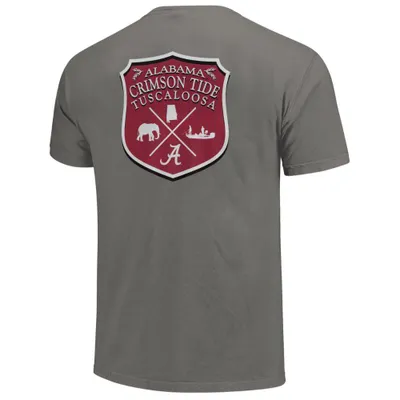 Bama | Alabama Wood Sign Laurels Comfort Colors Tee Alumni Hall