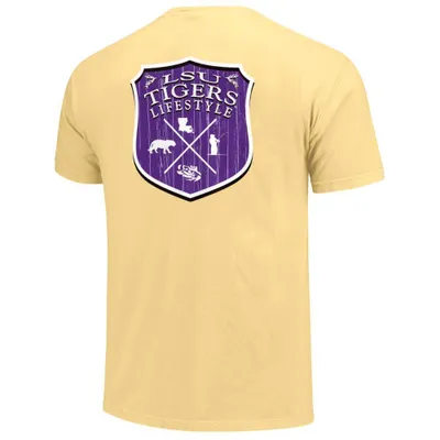 Lsu | Wood Sign Laurels Comfort Colors Tee Alumni Hall