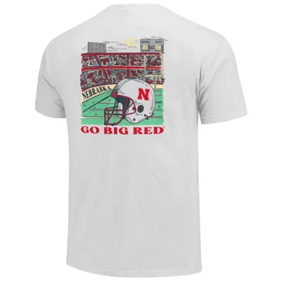 Huskers | Nebraska Stadium Helmet Comfort Colors Tee Alumni Hall