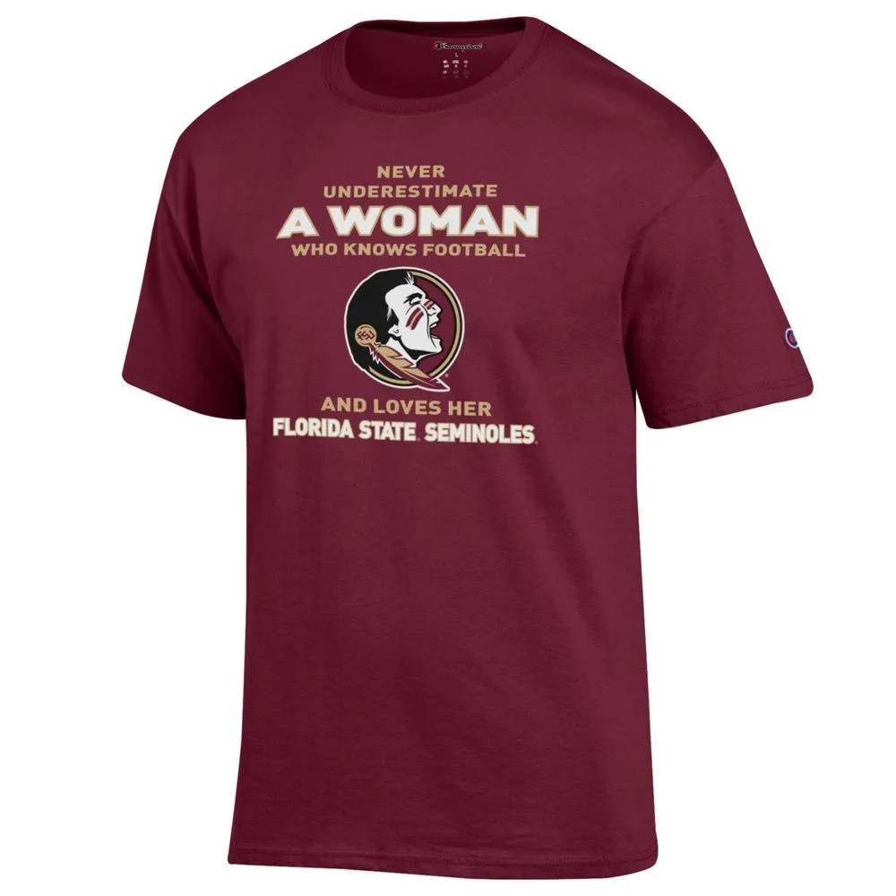 Fsu | Florida State Champion Women's Knows And Loves Football Tee Alumni Hall