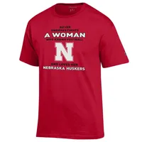 Huskers | Nebraska Champion Women's Knows And Loves Football Tee Alumni Hall